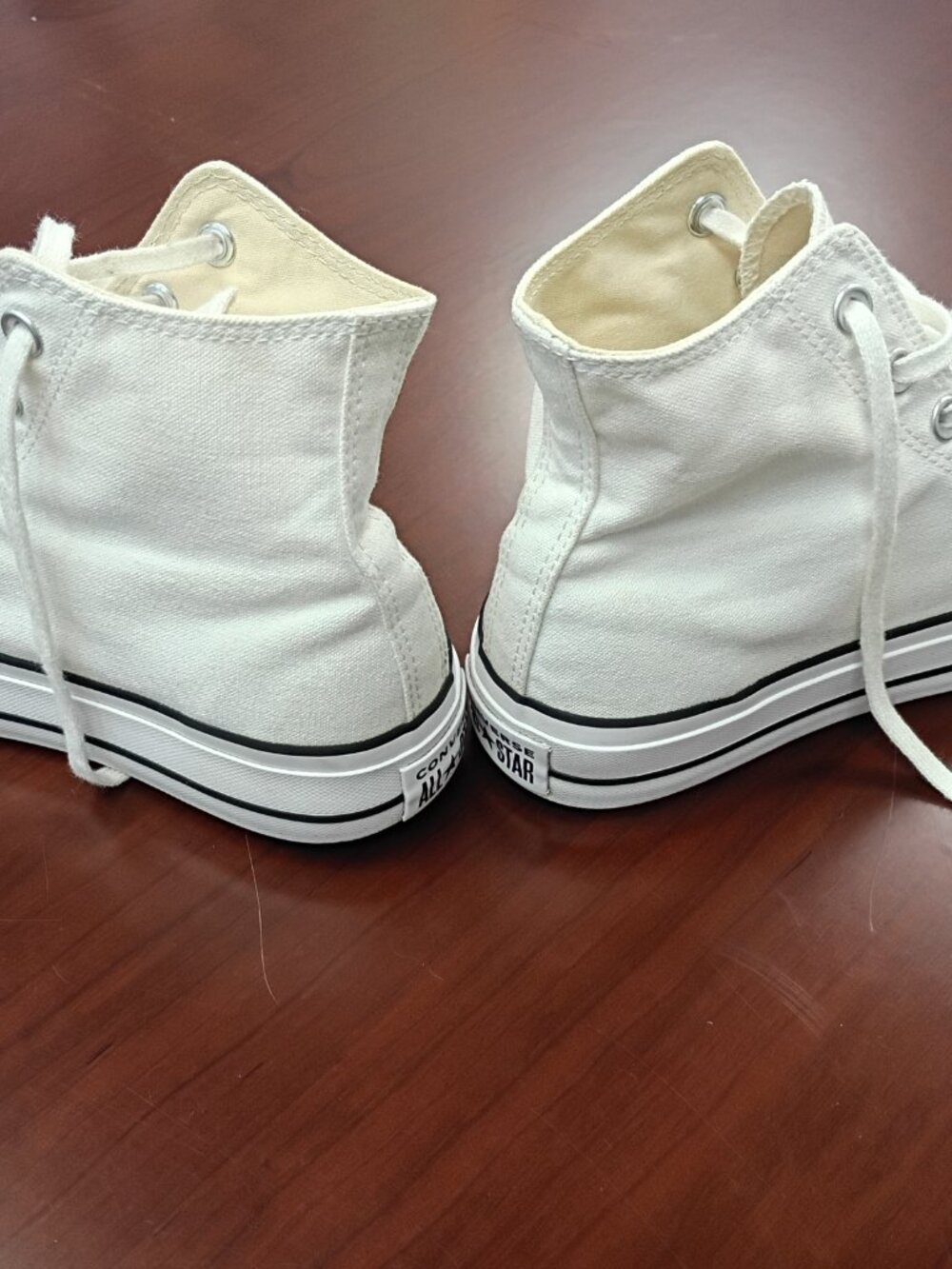 White Platform High Top Converse All Stars - Picture 3 of 5
